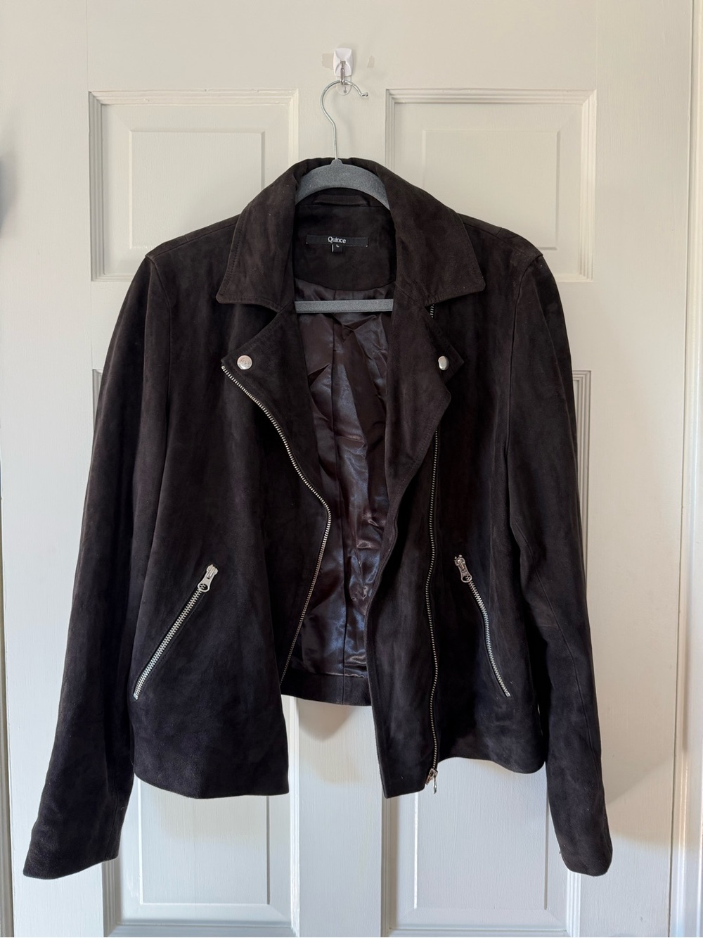 Quince 100% Suede Biker Jacket